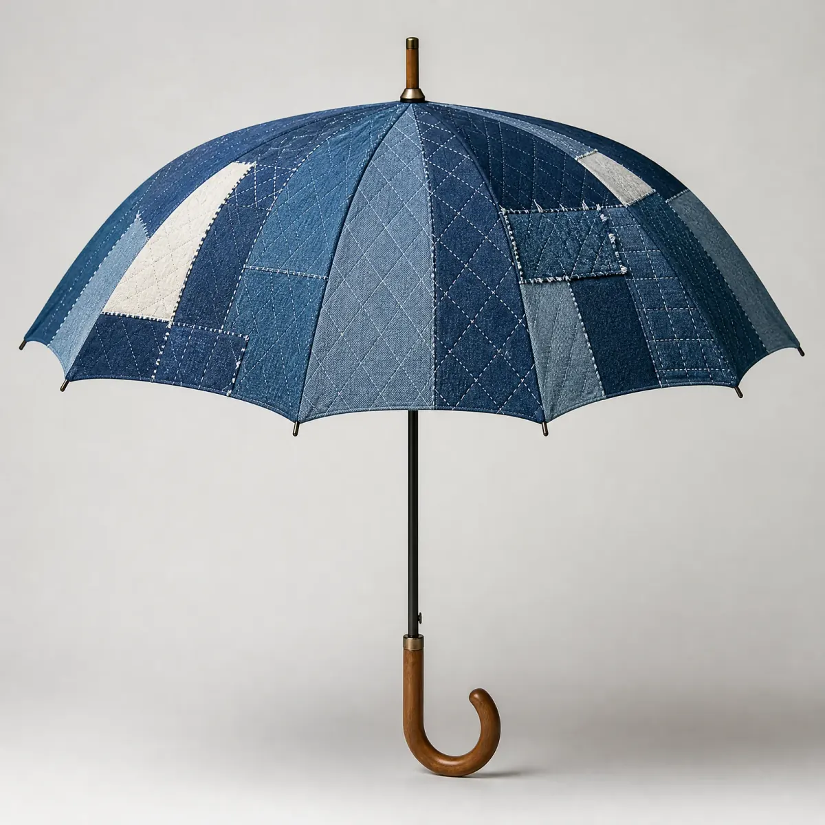 Craft Denim, Boro Patchwork and Diamond Quilting straight umbrella concept for Japan 2026 autumn winter