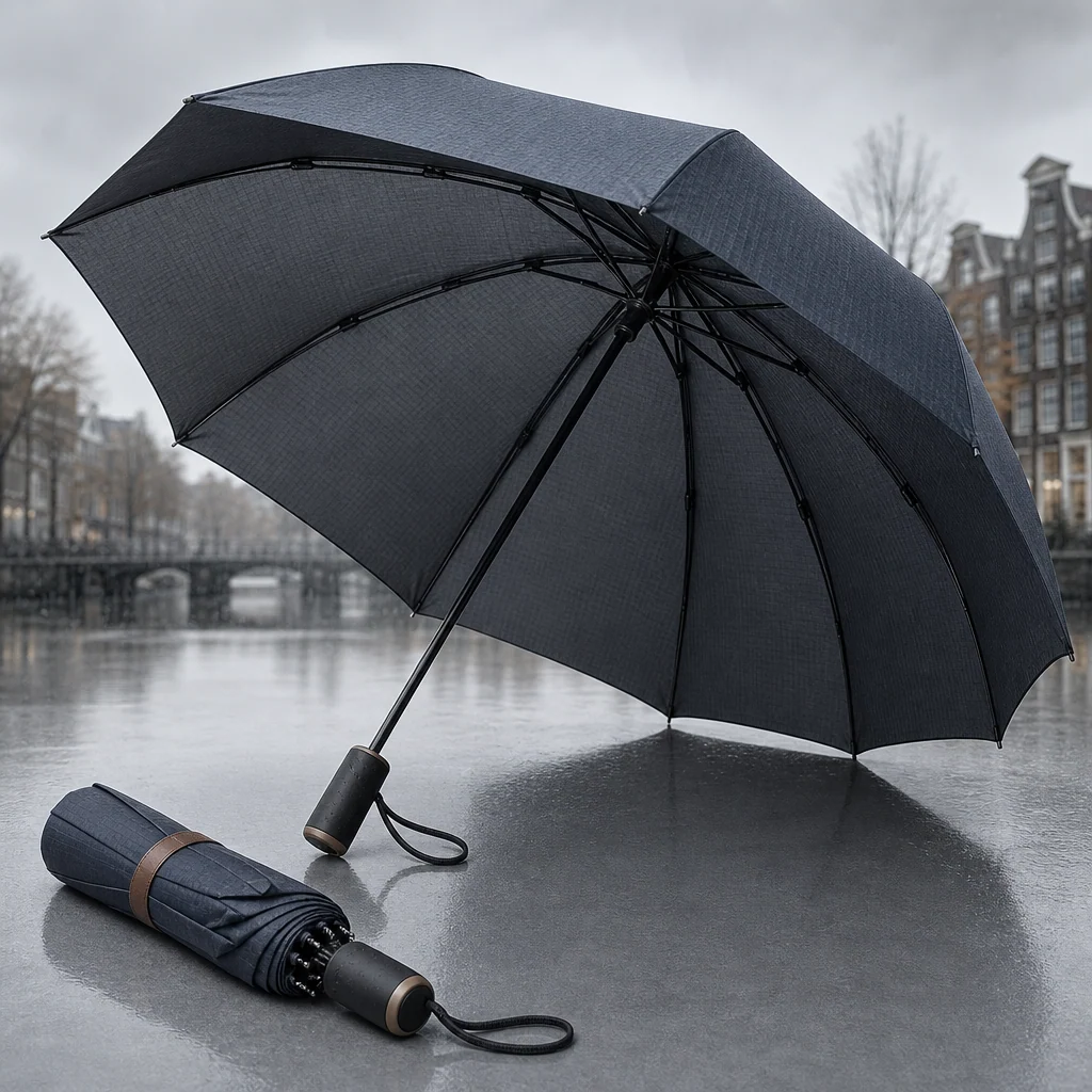 Amsterdam Rain Commuter folding umbrella concept for Netherlands 2026 Autumn/Winter
