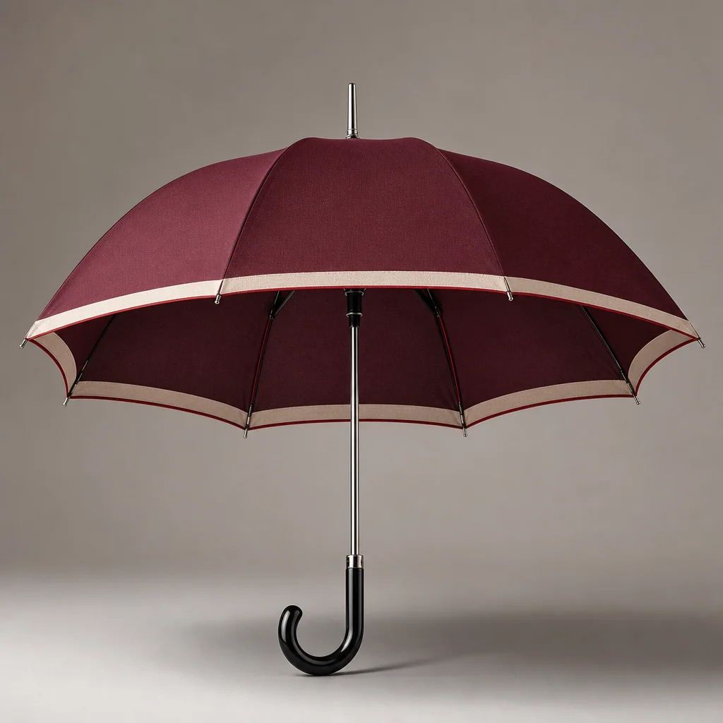Berry and Scarlet Accent straight umbrella concept for Italy 2026 Autumn/Winter