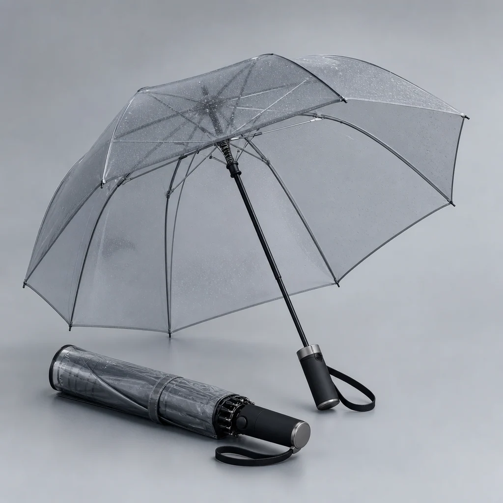 Boutique Clear Rain folding umbrella concept for Switzerland 2026 Autumn/Winter