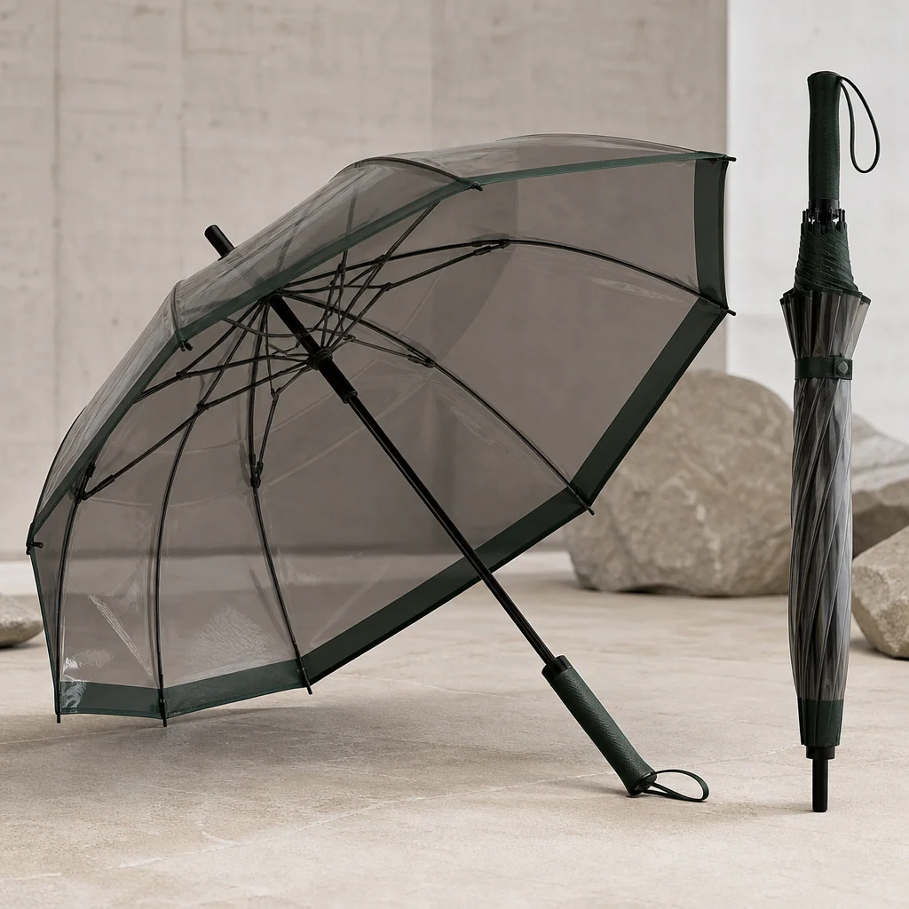 Boutique Clear Rain golf umbrella concept for Switzerland 2026 Autumn/Winter