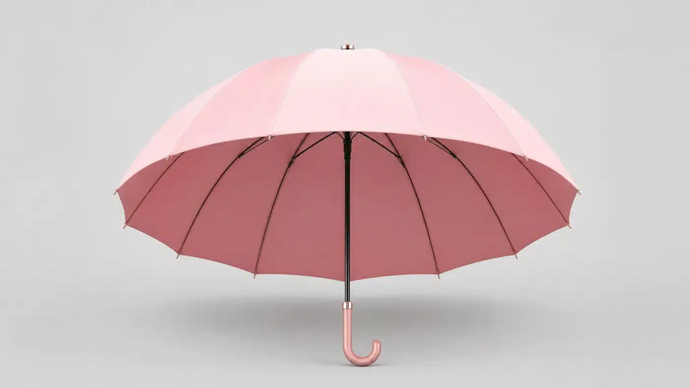 Milky Pastel Pink umbrella concept for China 2026 market