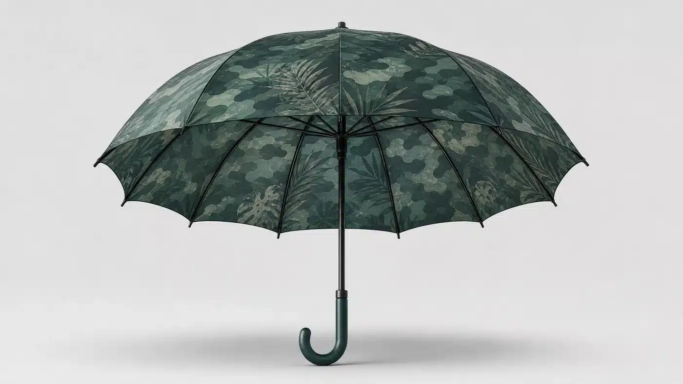Digital Camo Green umbrella concept for China 2026 market