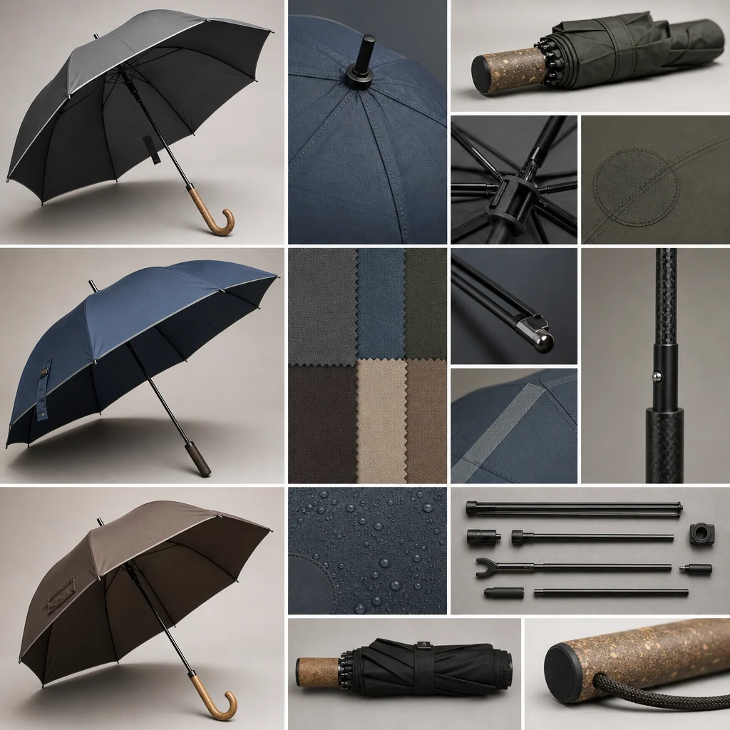 Circular Repair Canopy trend visual for Netherlands 2026 Autumn/Winter umbrella design