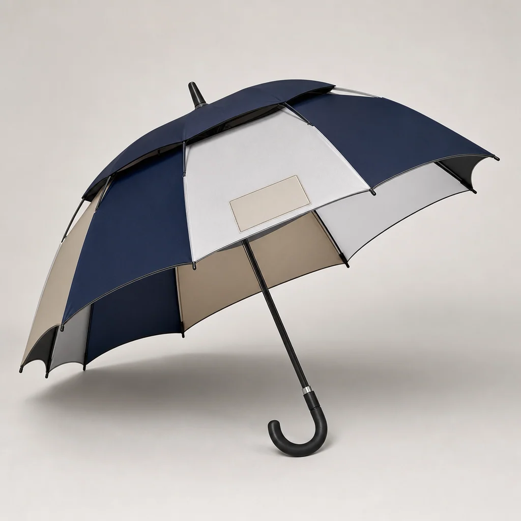 Coastal Disciplined Ease golf umbrella concept for Australia 2026 Autumn/Winter