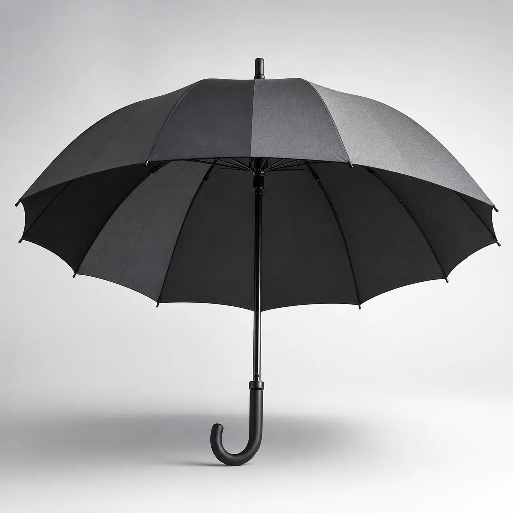 Dark Minimal Commuter straight umbrella concept for Germany 2026 Autumn/Winter