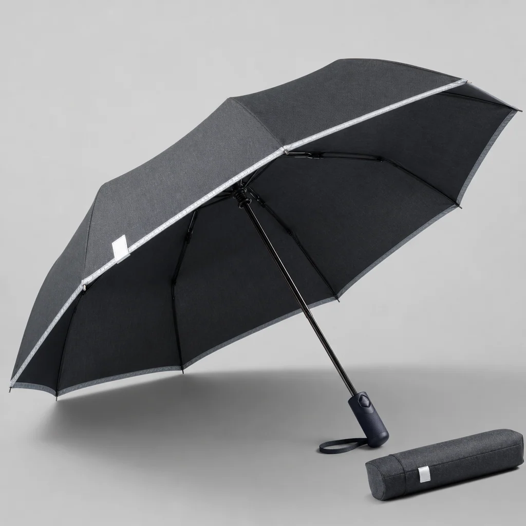 Dark Winter Retail Utility folding umbrella concept for Russia 2026 Autumn/Winter