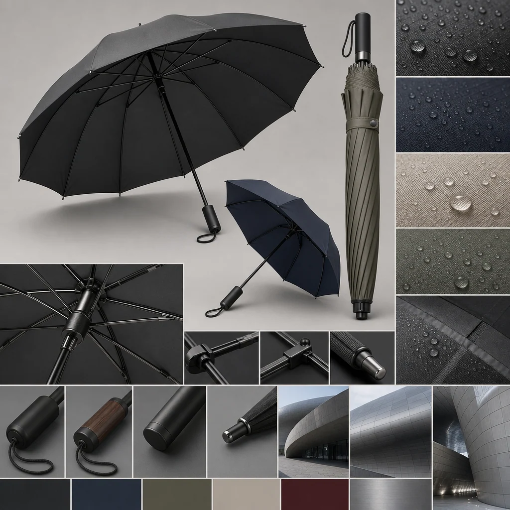 DDP Export Utility trend visual for South Korea 2026 Autumn/Winter umbrella design