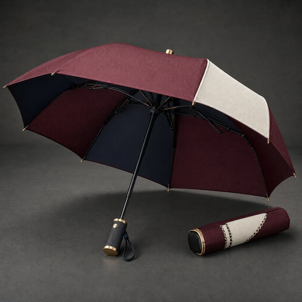 Emerging Craft Collaboration folding umbrella concept for Russia 2026 Autumn/Winter