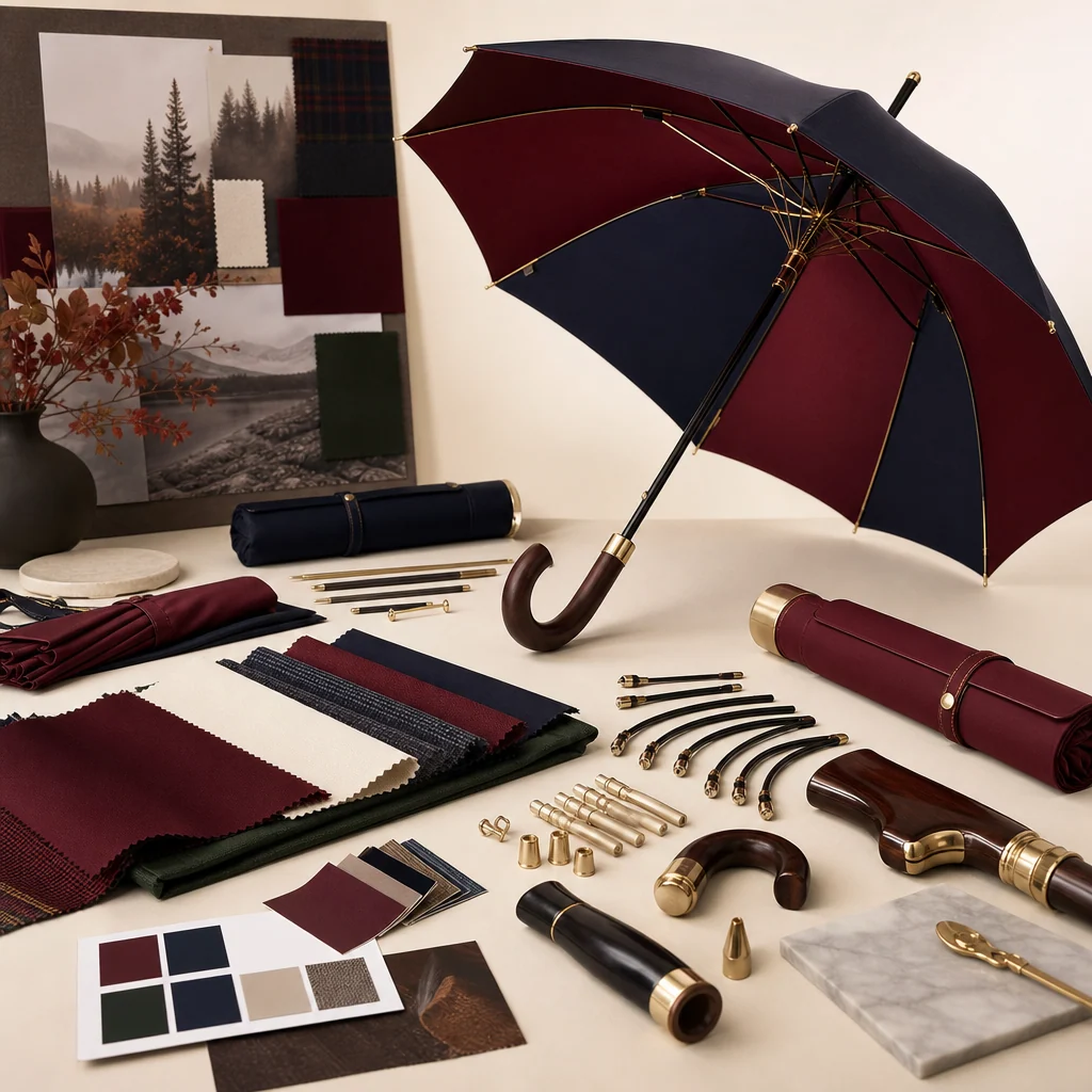 Emerging Designer Craft trend visual for Canada 2026 Autumn/Winter umbrella design