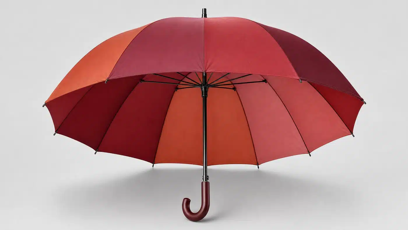 Concept de parapluie Terracotta Rose pour le marché français de 2026