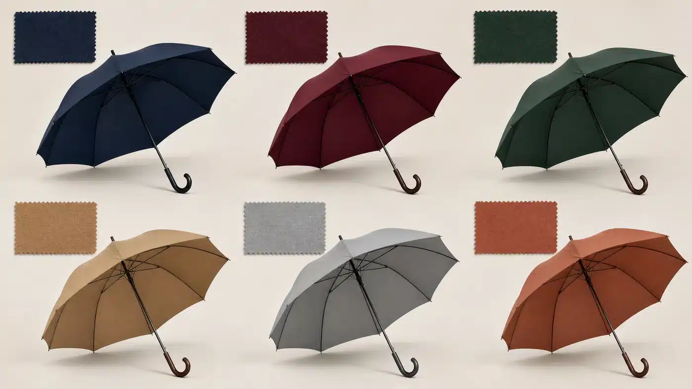 Palette de couleurs tendance pour les parapluies en France en 2026 (acheteurs B2B)