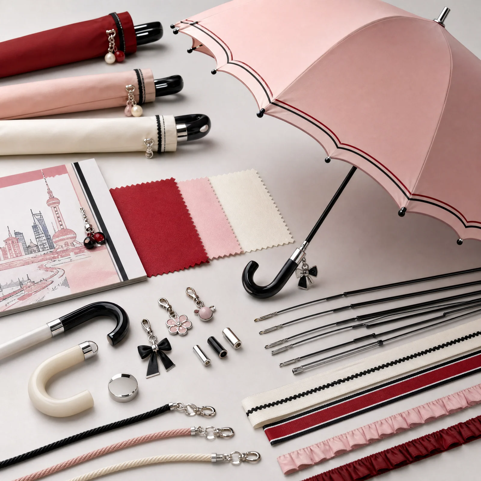 Girlish Graphic Charms trend visual for China 2026 Autumn/Winter umbrella design