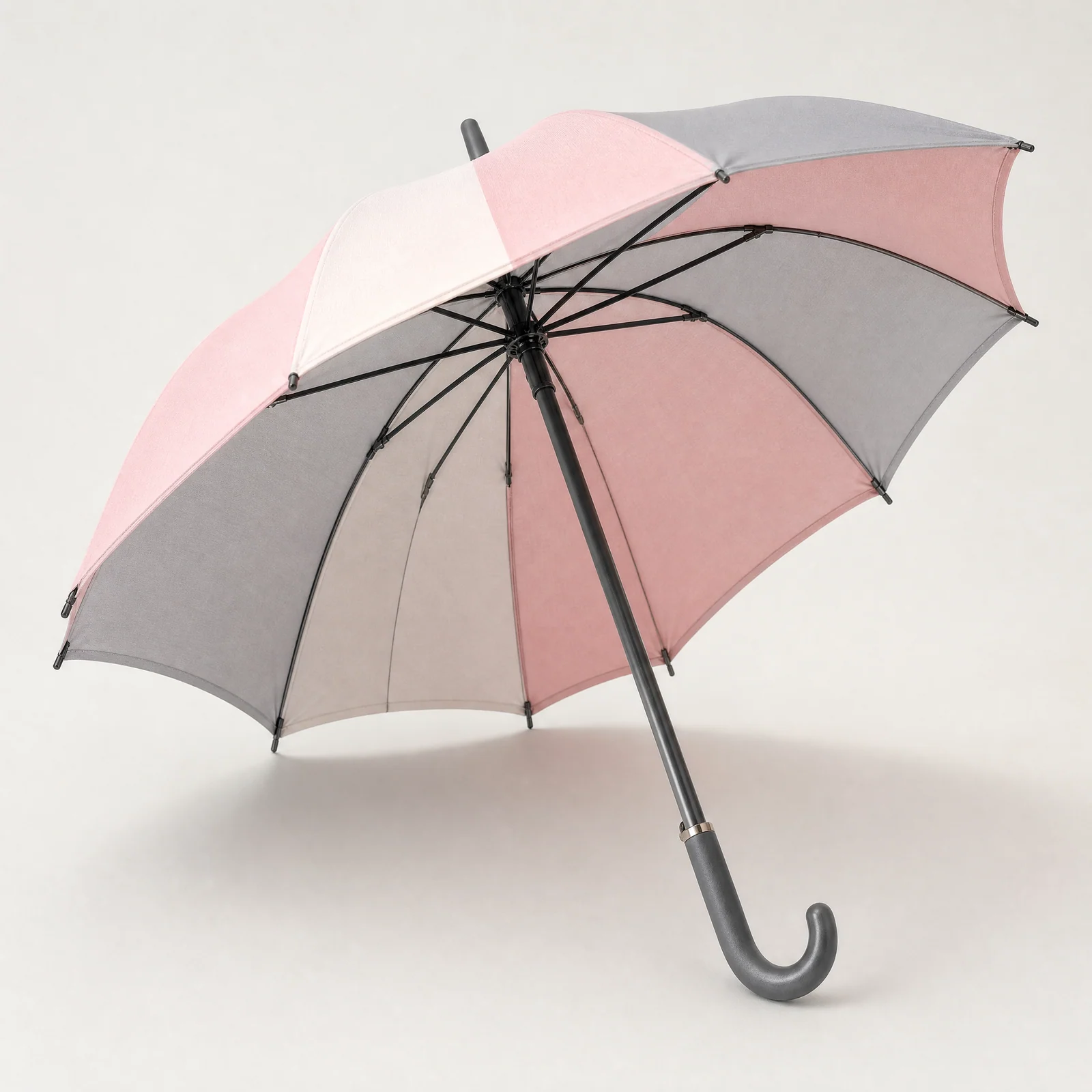 Heartfelt Pink x Soft Grey straight umbrella concept for Japan 2026 autumn winter