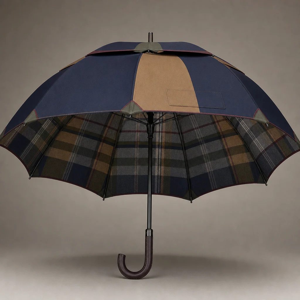 Heritage Check Understory golf umbrella concept for Italy 2026 Autumn/Winter