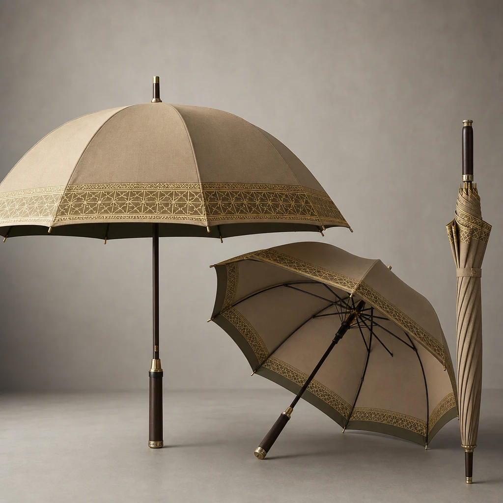 Heritage Gold Shade straight umbrella concept for Saudi Arabia 2026 Autumn/Winter
