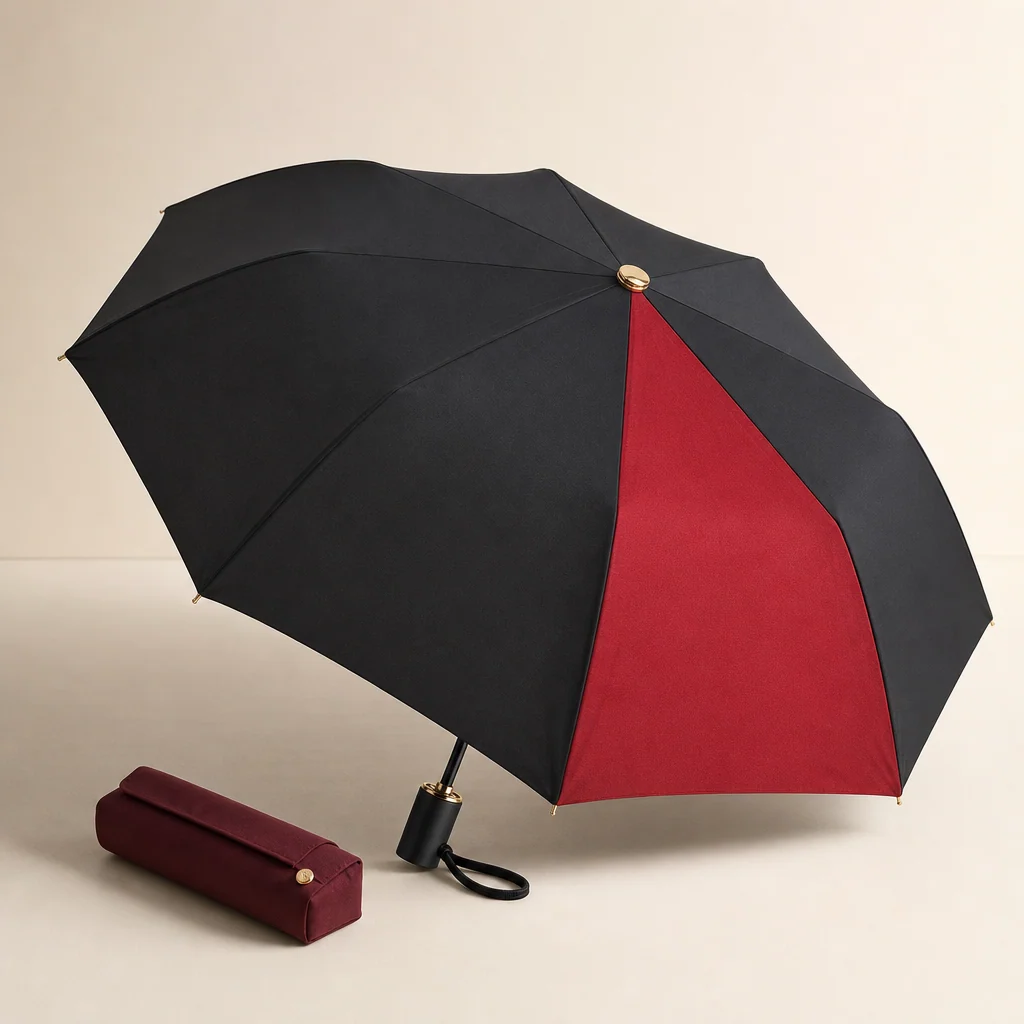 Iberian Red Accent folding umbrella concept for Spain 2026 Autumn/Winter