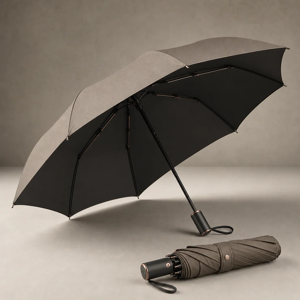 Istanbul Trade Neutrals folding umbrella concept for Turkey 2026 Autumn/Winter