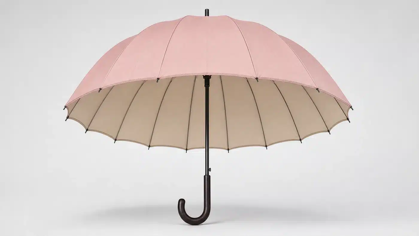 Concept de parapluie à lignes de pliage origami pour le marché japonais de 2026