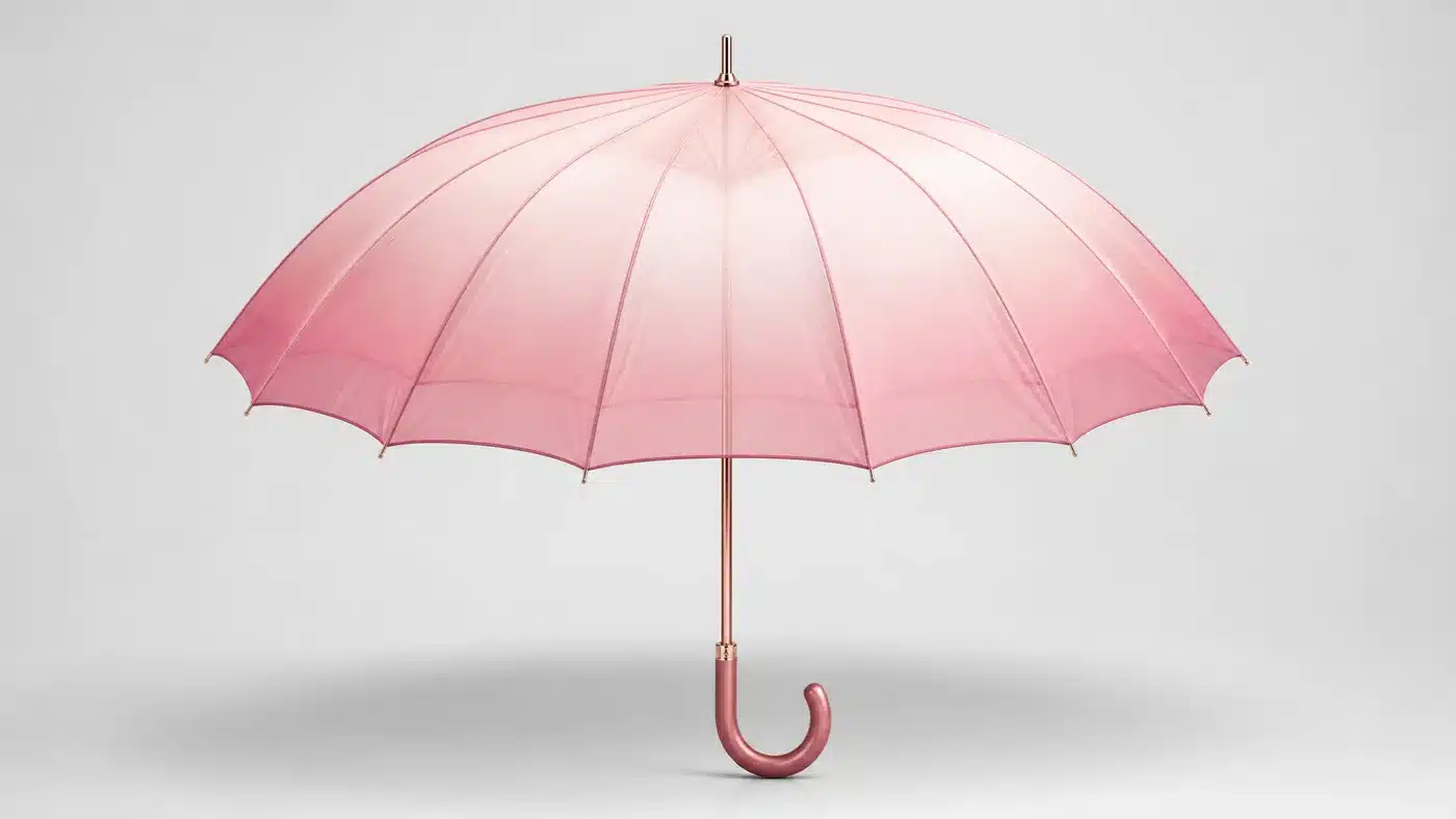 Concept de parapluie à couches pastel translucides pour le marché japonais de 2026