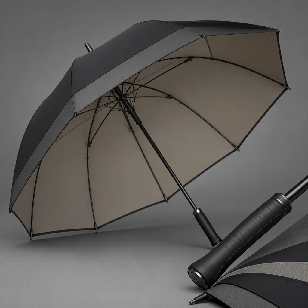 K-Fashion Monochrome Layer golf umbrella concept for South Korea 2026 Autumn/Winter