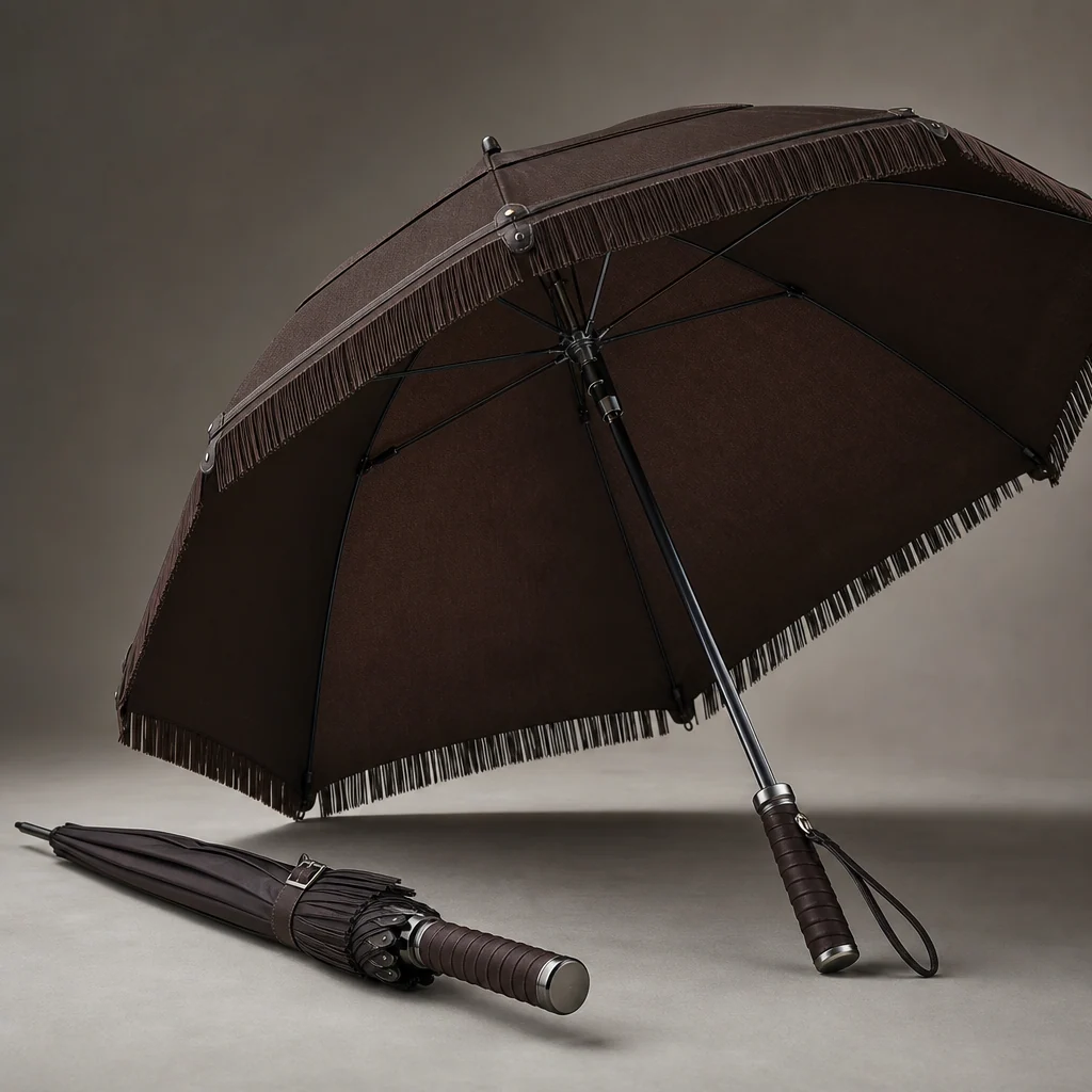 Leather Fringe Hardware golf umbrella concept for Australia 2026 Autumn/Winter