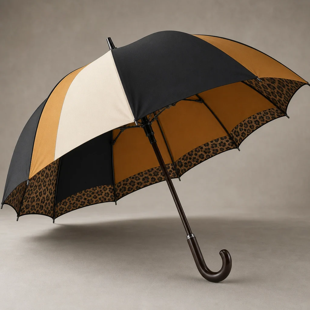 Leopard Trim Accent golf umbrella concept for Russia 2026 Autumn/Winter