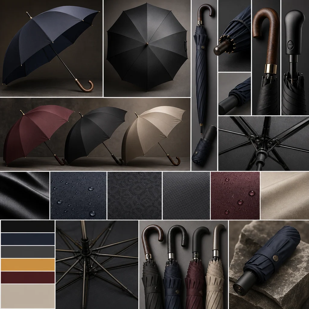Madrid Night Sheen trend visual for Spain 2026 Autumn/Winter umbrella design