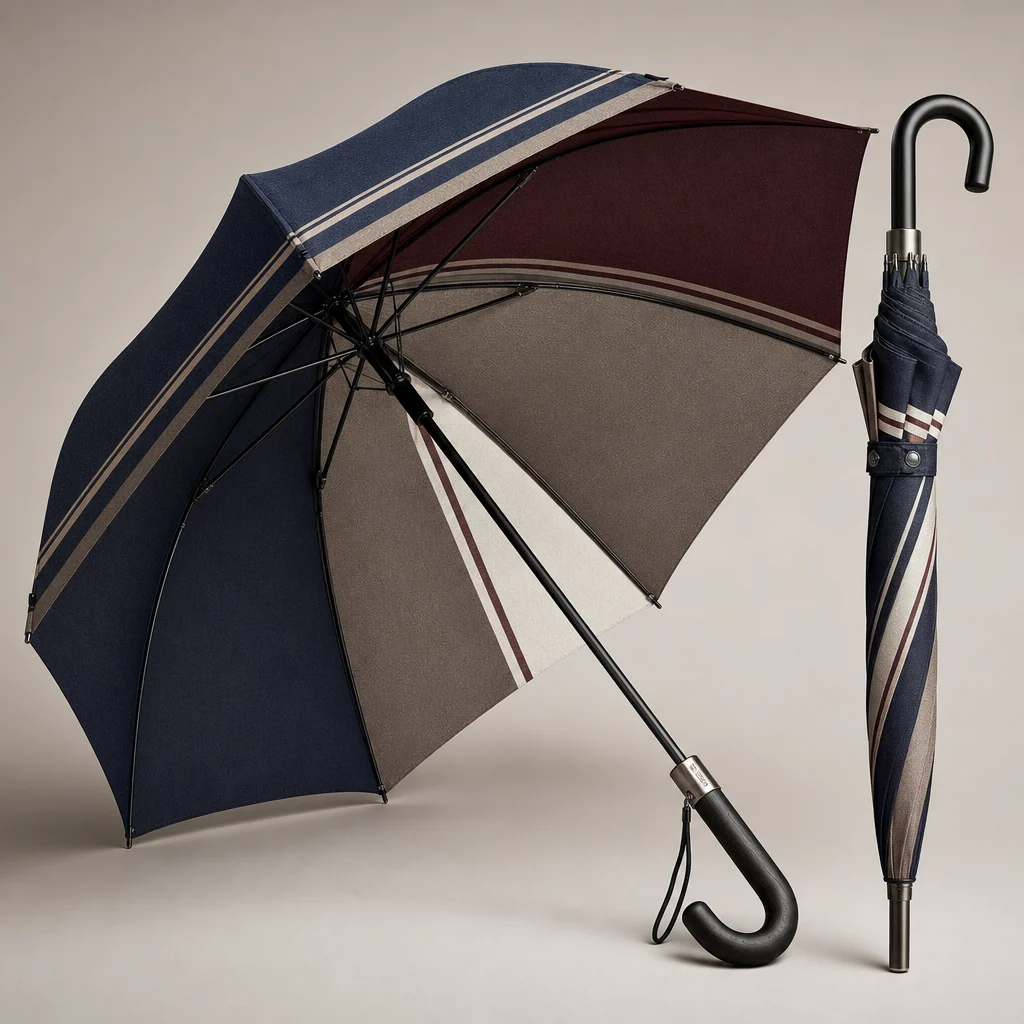 Madrid Stripe Contrast straight umbrella concept for Spain 2026 Autumn/Winter