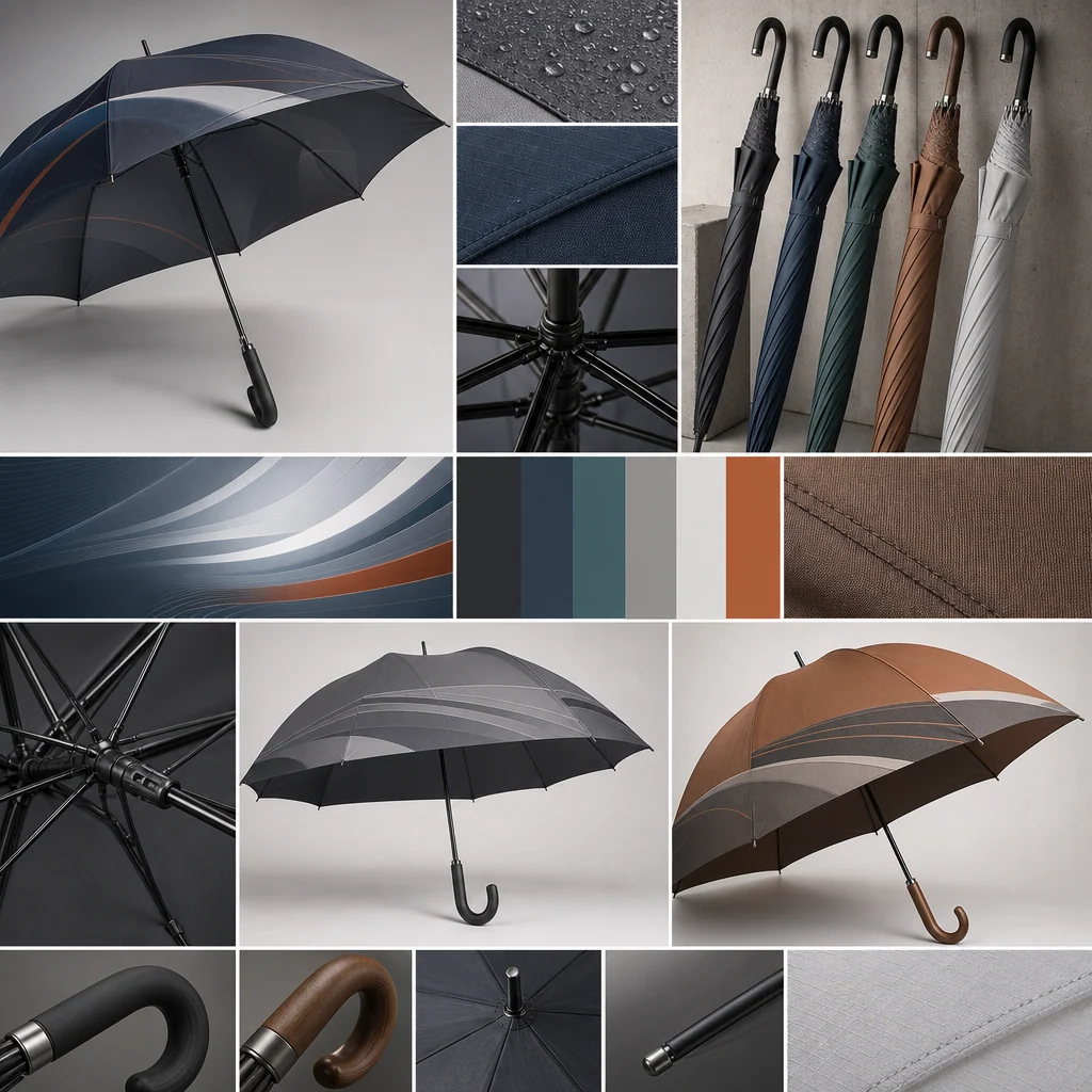 Friction Freedom Graphic trend visual for Netherlands 2026 Autumn/Winter umbrella design