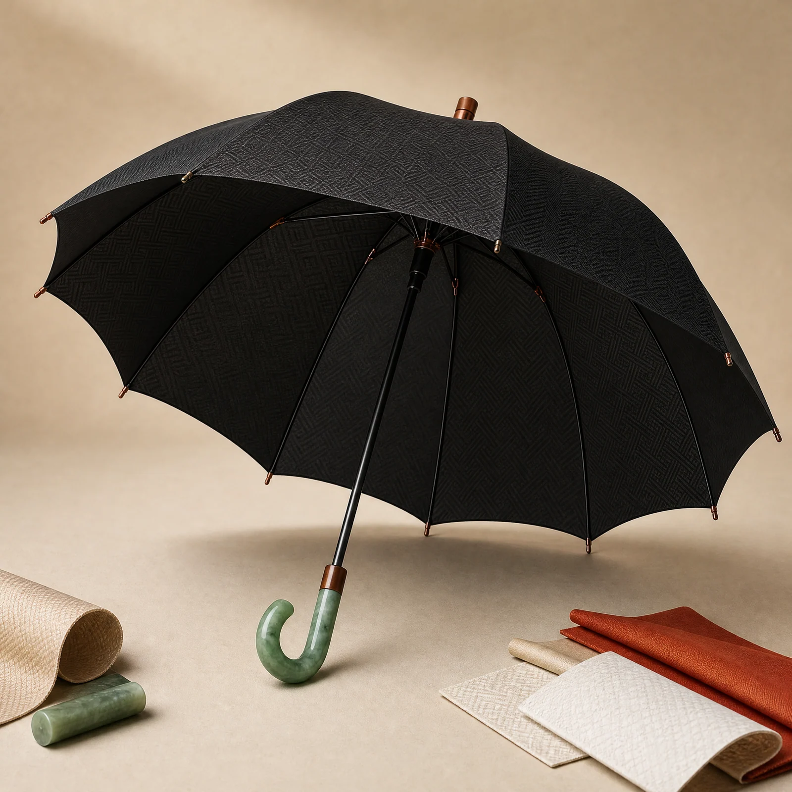Modern Craft Texture straight umbrella concept for China 2026 Autumn/Winter