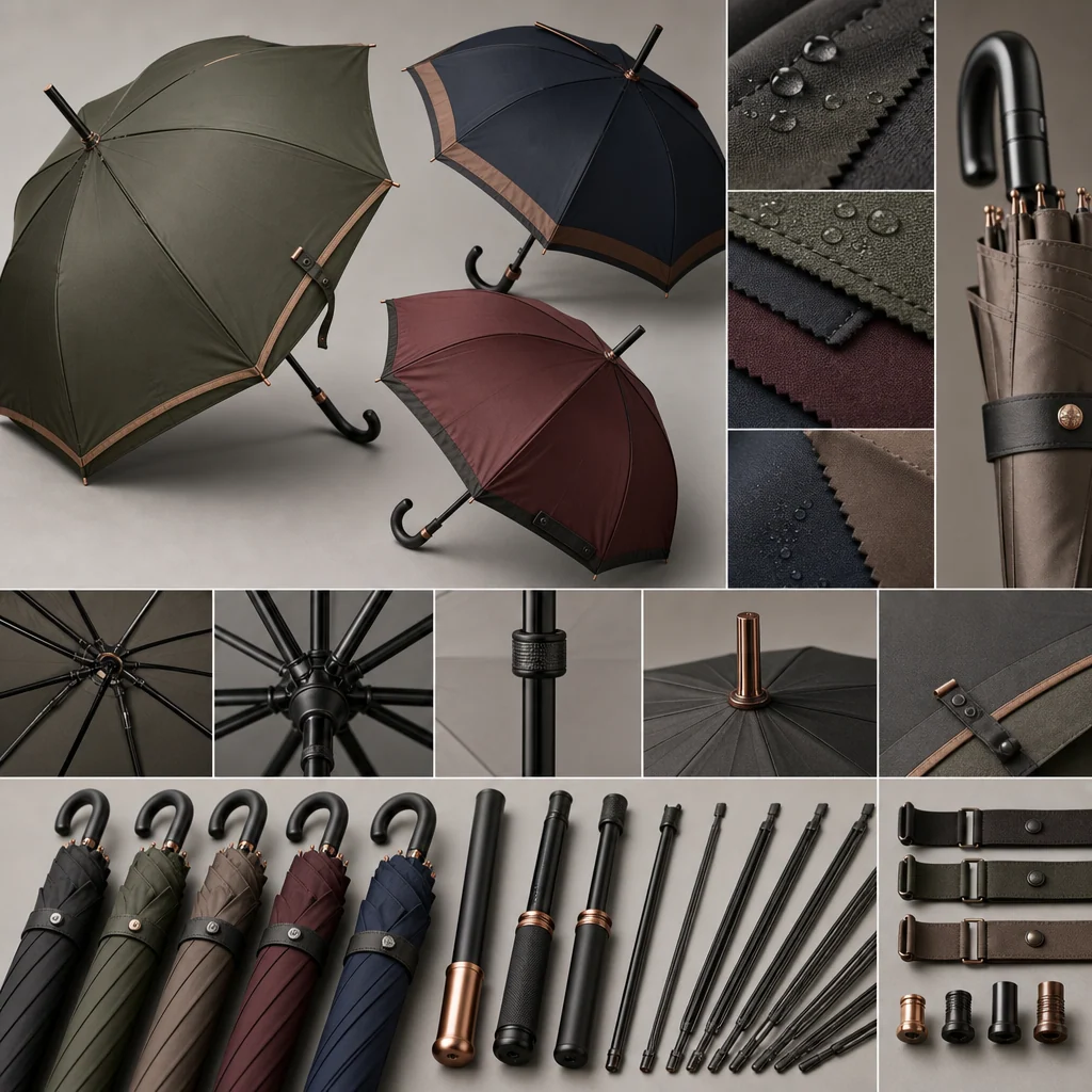Modular Export Trims trend visual for Turkey 2026 Autumn/Winter umbrella design