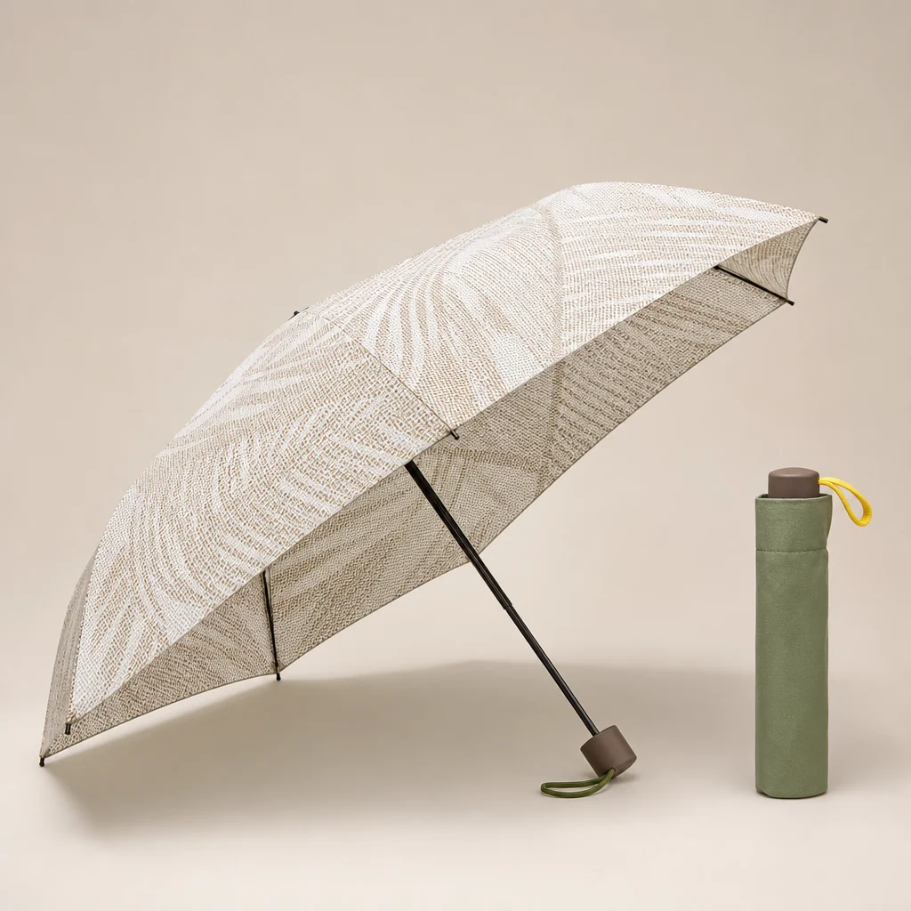 Open-Weave Tropical Texture folding umbrella concept for Brazil 2026 Autumn/Winter