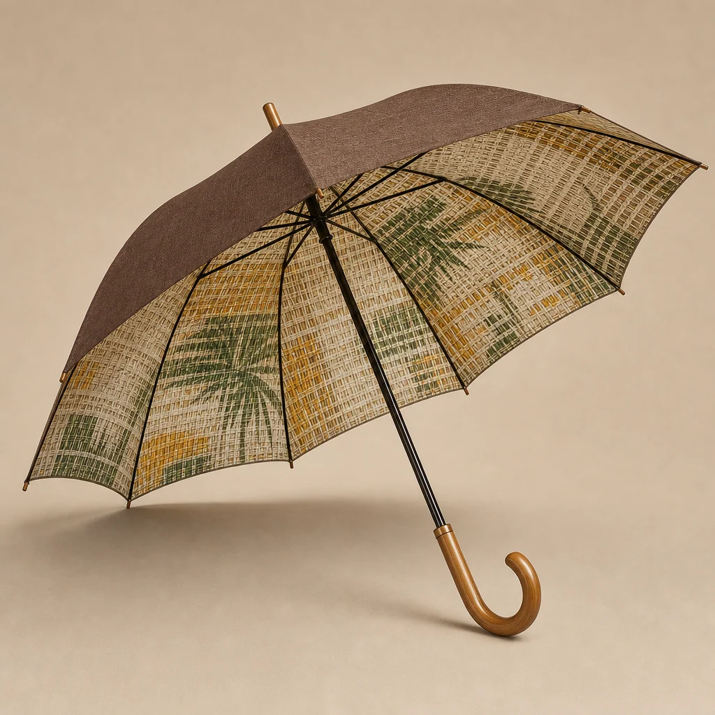 Open-Weave Tropical Texture straight umbrella concept for Brazil 2026 Autumn/Winter