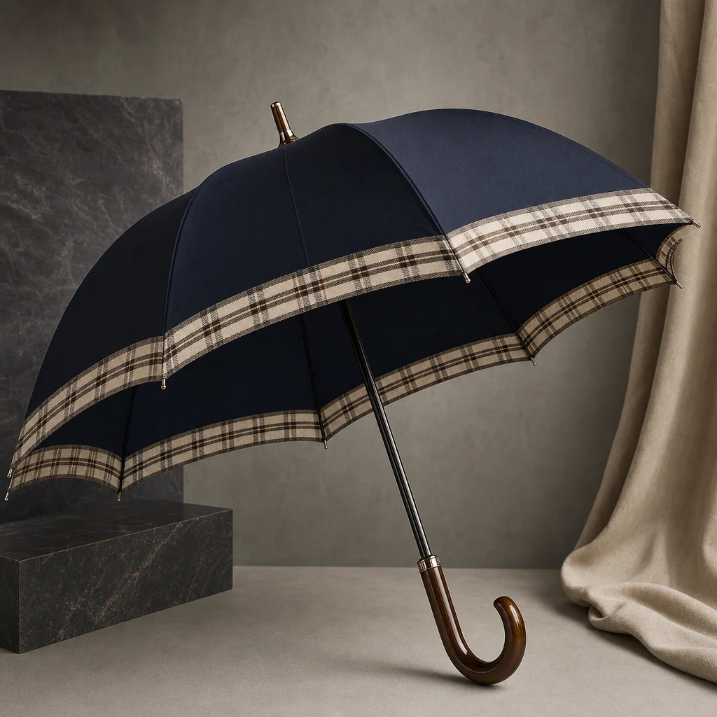 Paris Check Tailoring straight umbrella concept for France 2026 Autumn/Winter