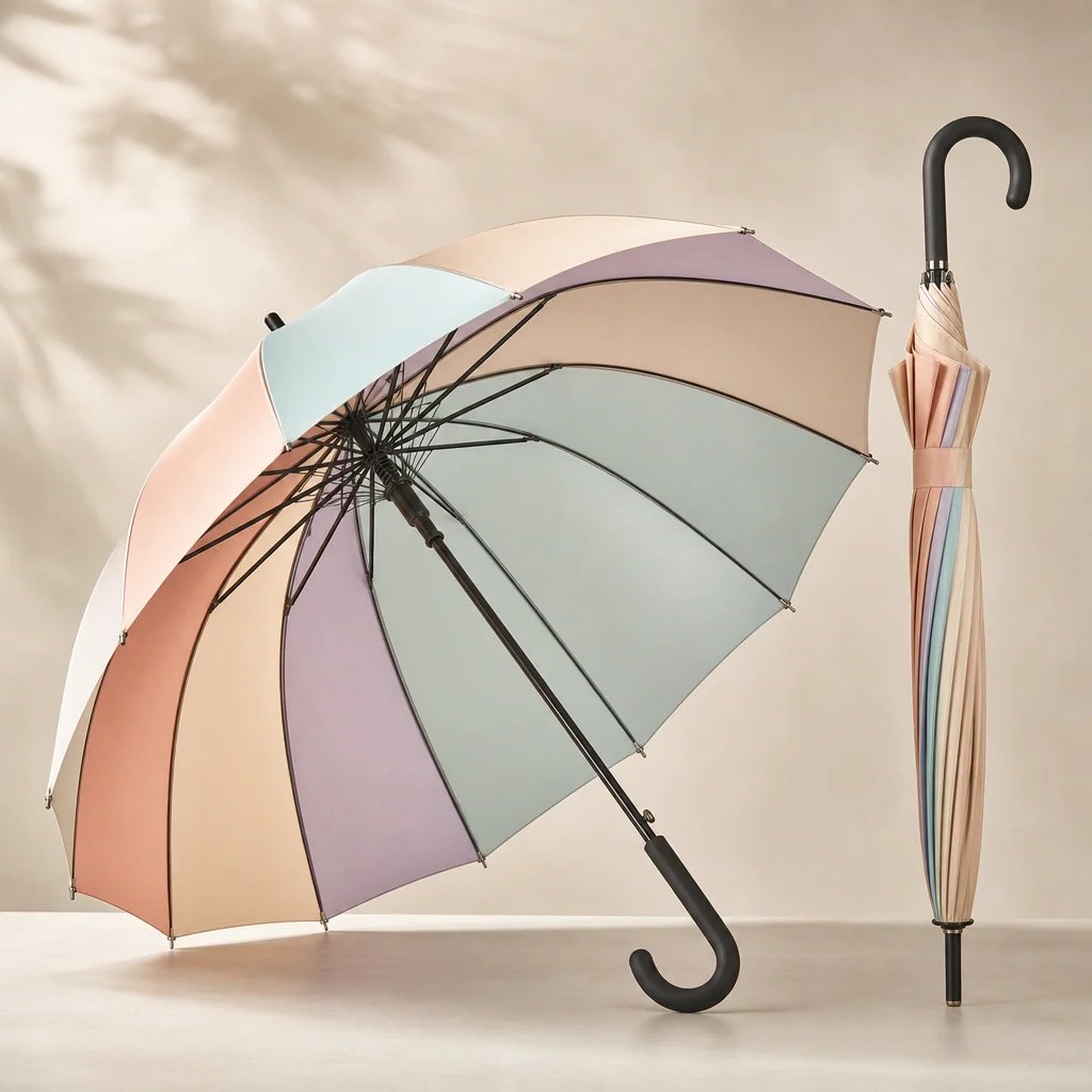 Pastel Resort Rain straight umbrella concept for Australia 2026 Autumn/Winter