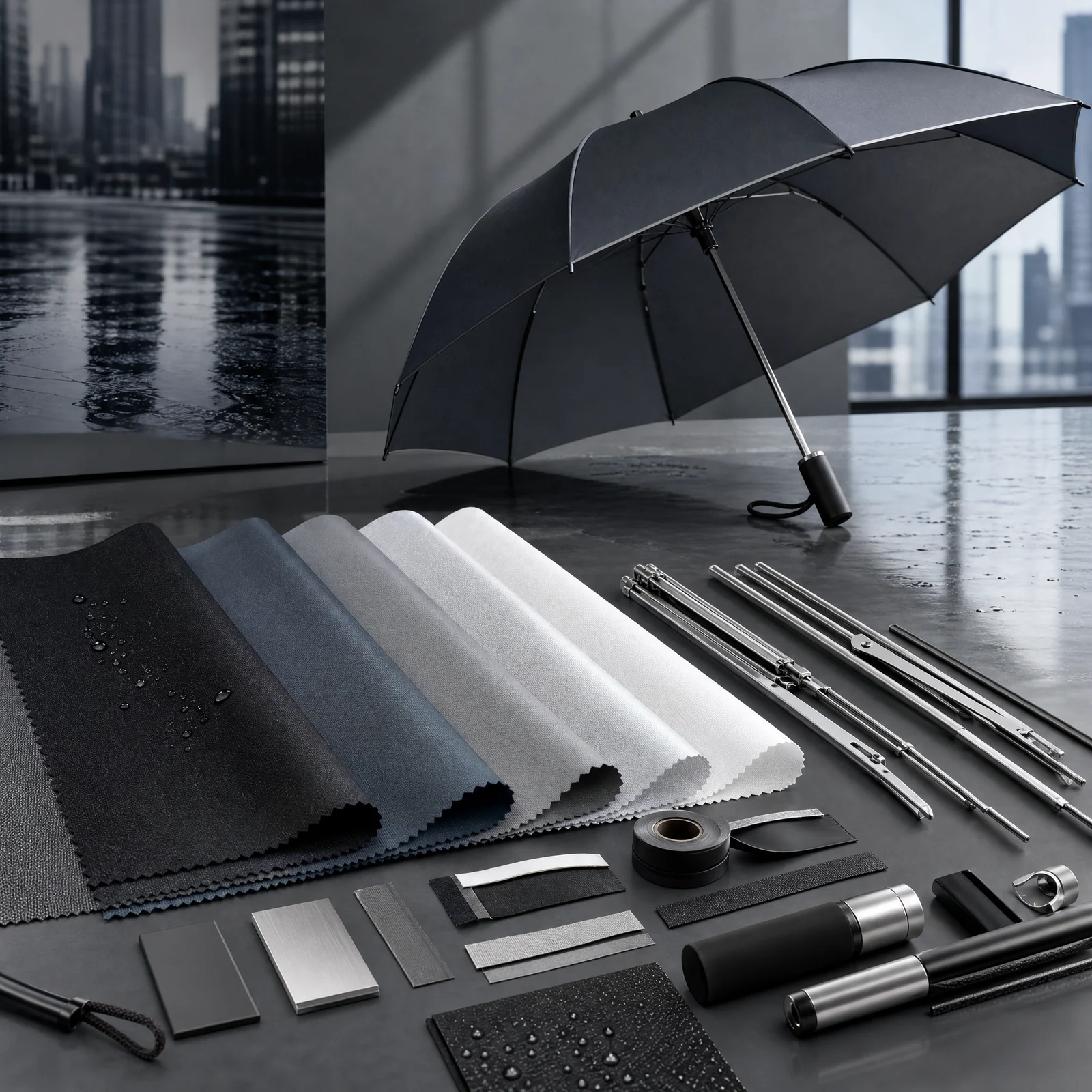 Polished Commute Minimalism trend visual for China 2026 Autumn/Winter umbrella design
