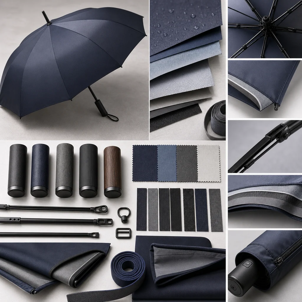 Protective Layer Structure trend visual for Germany 2026 Autumn/Winter umbrella design