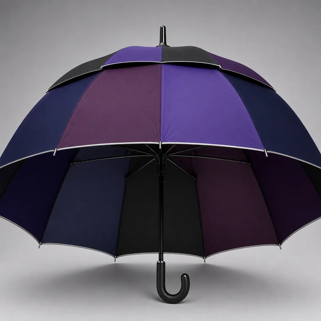 Purple Evening Drama golf umbrella concept for France 2026 Autumn/Winter