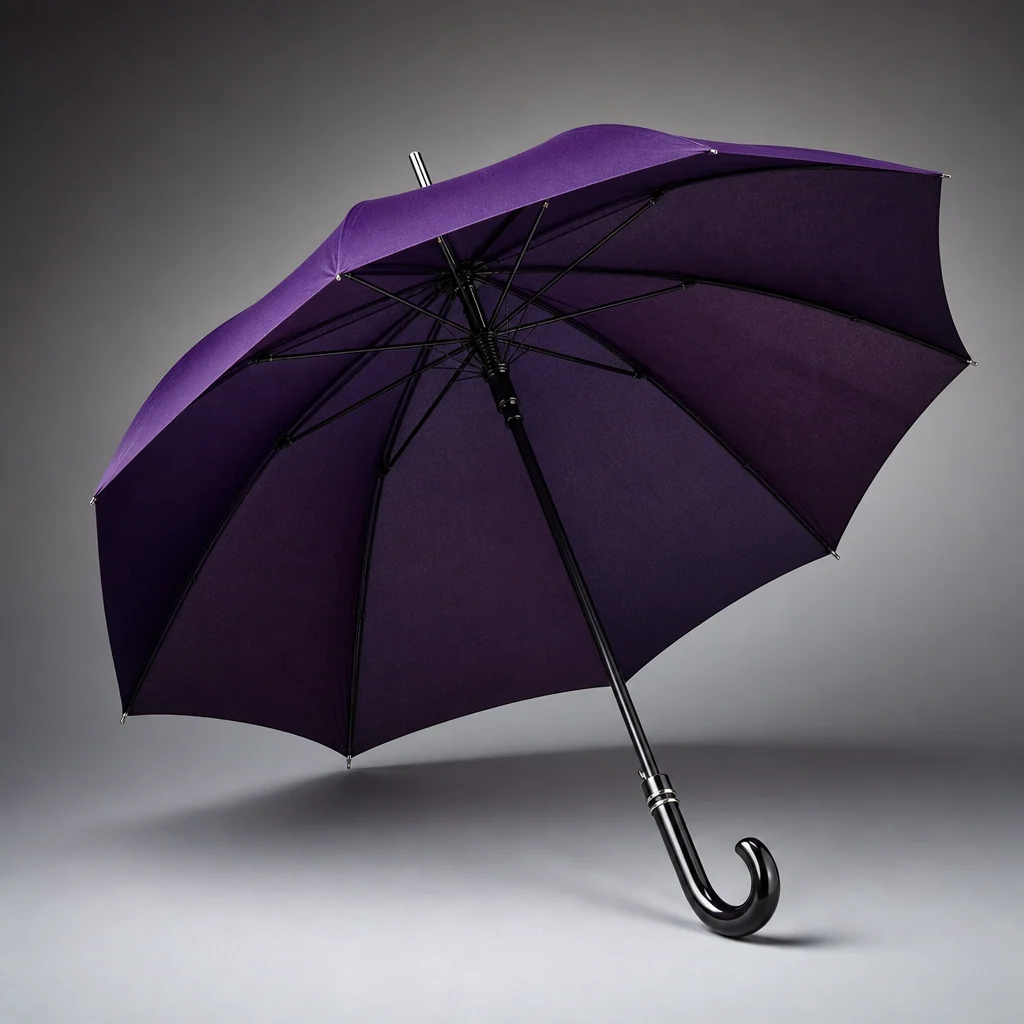 Purple Evening Drama straight umbrella concept for France 2026 Autumn/Winter