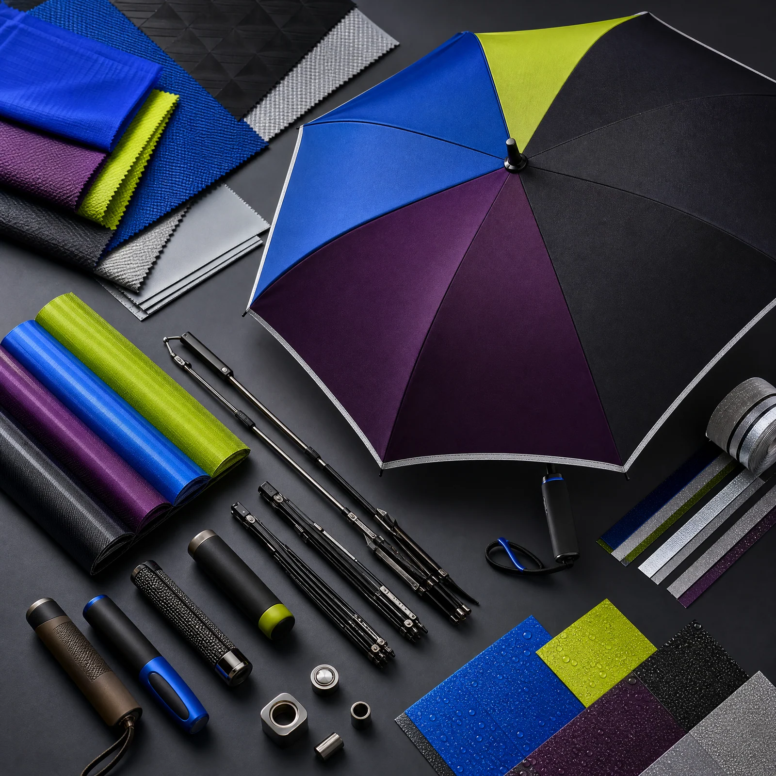 PUSH SENSATION Fabric Energy trend visual for China 2026 Autumn/Winter umbrella design