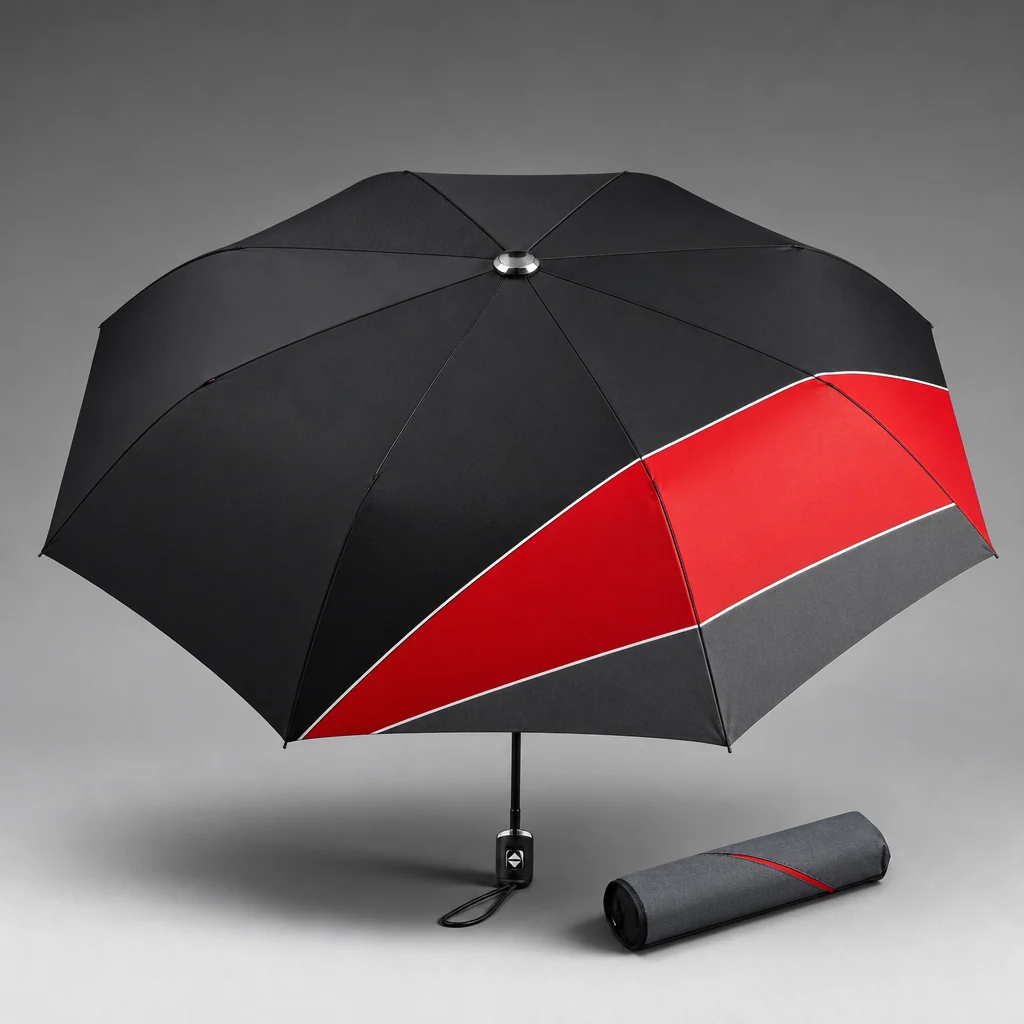 Racing Graphic Panel folding umbrella concept for Russia 2026 Autumn/Winter