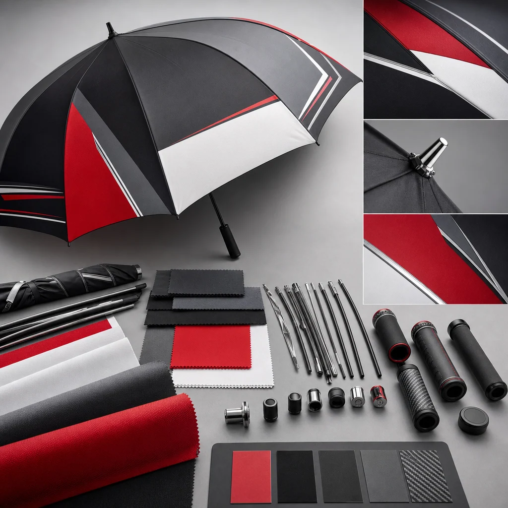 Racing Graphic Panel trend visual for Russia 2026 Autumn/Winter umbrella design