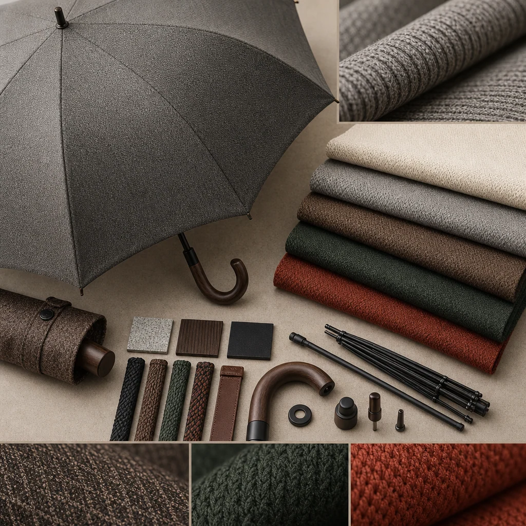 Regenerative Knit Texture trend visual for Germany 2026 Autumn/Winter umbrella design