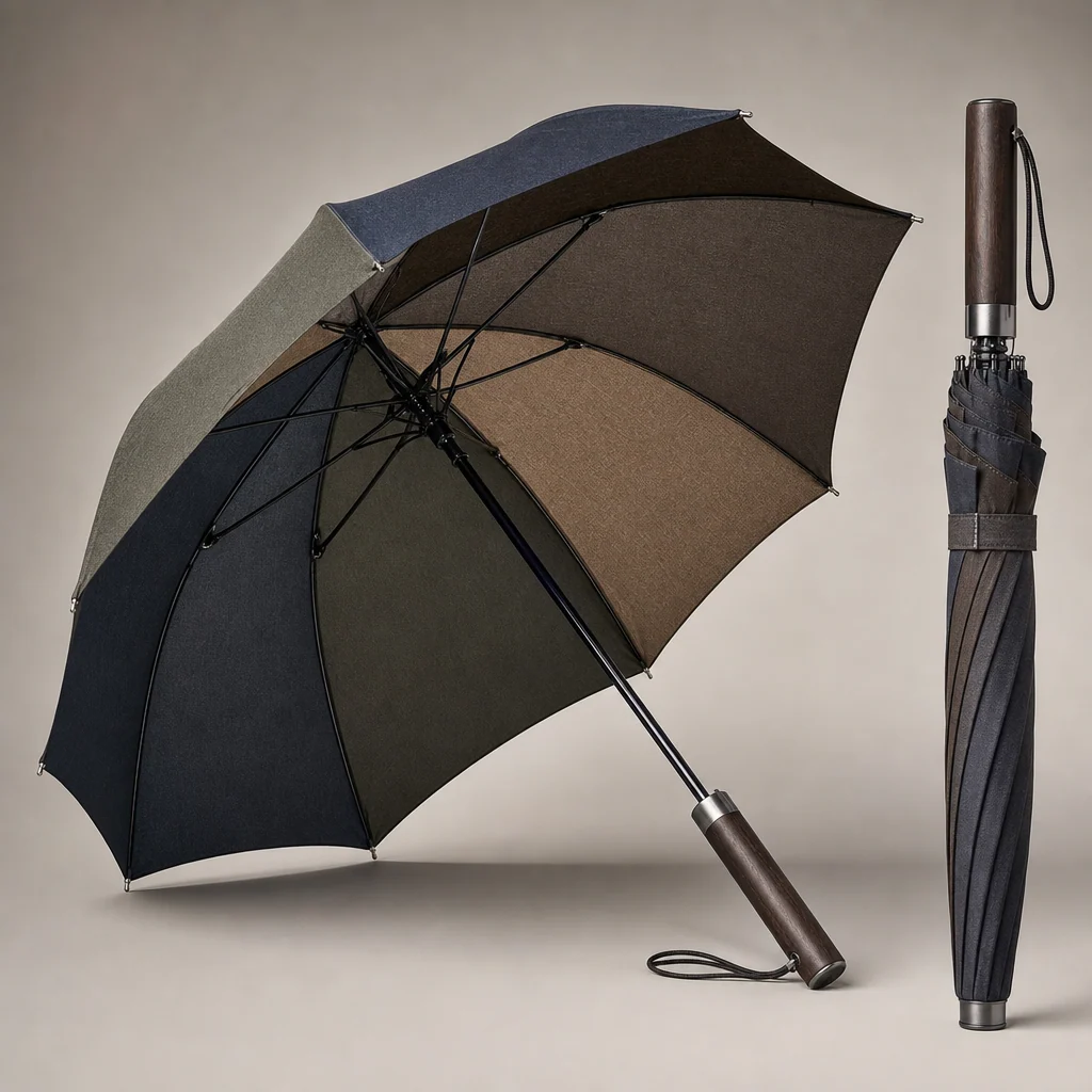 Regenerative Textile Lab straight umbrella concept for Netherlands 2026 Autumn/Winter