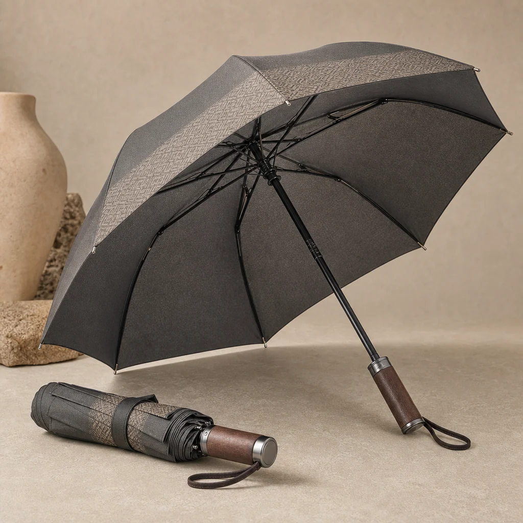 Residency Craft Modernism folding umbrella concept for Saudi Arabia 2026 Autumn/Winter