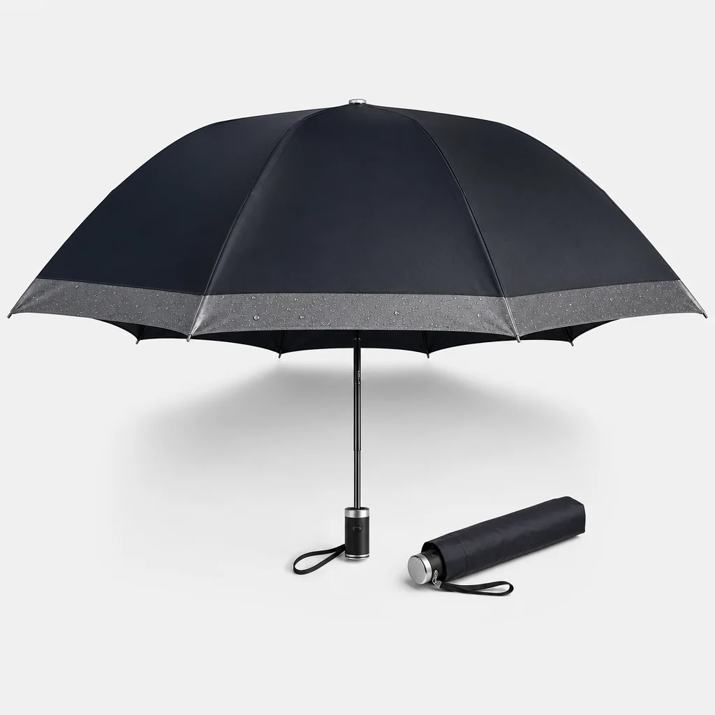 Rio Black Minimalism folding umbrella concept for Brazil 2026 Autumn/Winter