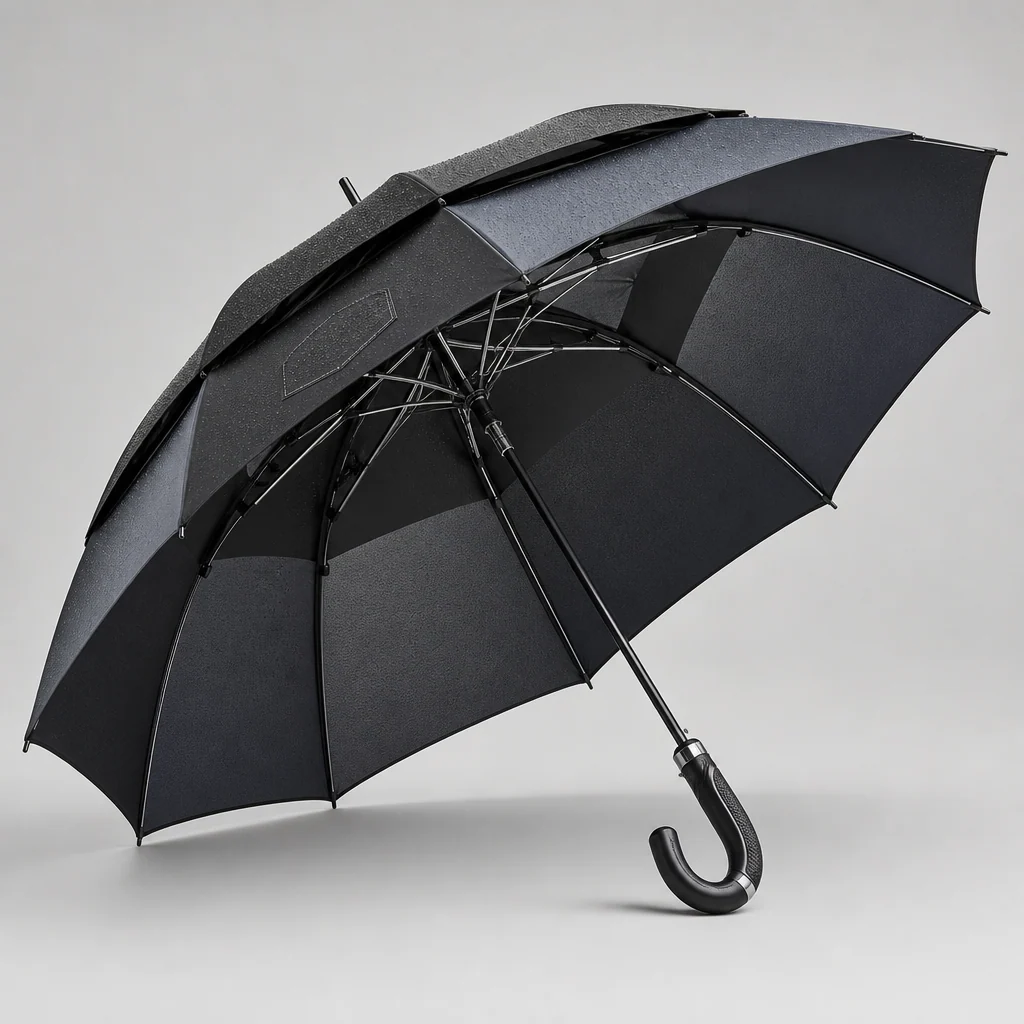 Rio Black Minimalism golf umbrella concept for Brazil 2026 Autumn/Winter