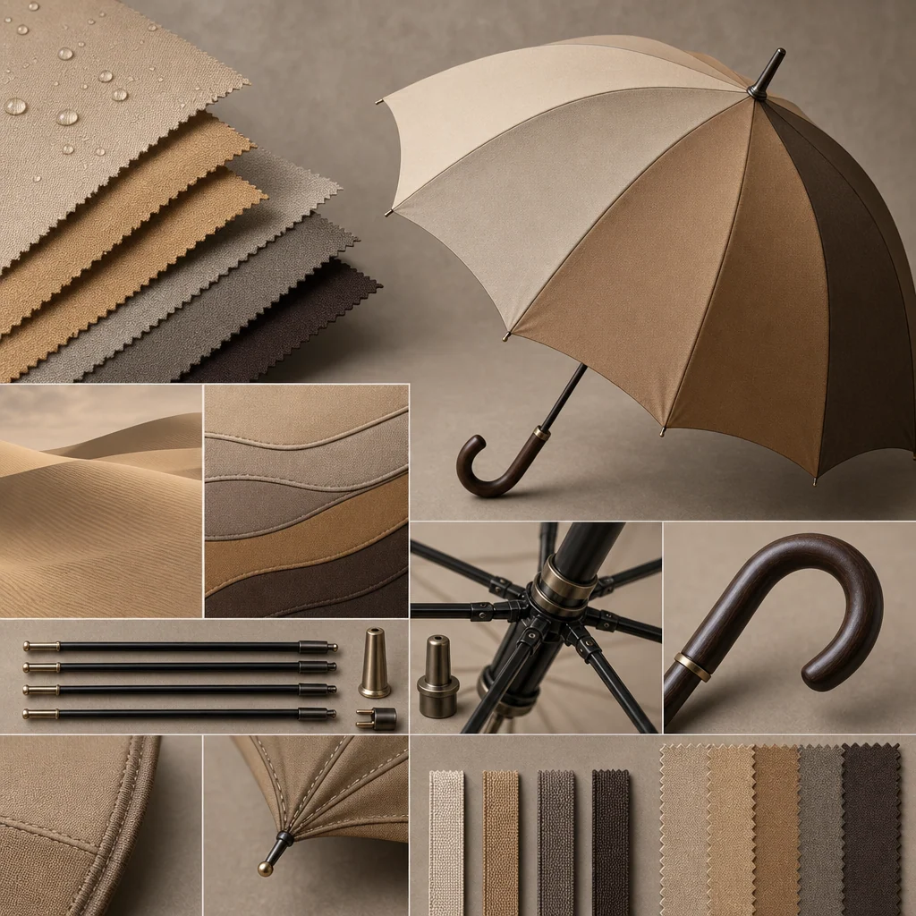 Sand Dune Neutral trend visual for Russia 2026 Autumn/Winter umbrella design