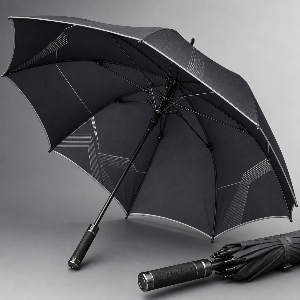 Seoul Tech Reflective golf umbrella concept for South Korea 2026 Autumn/Winter
